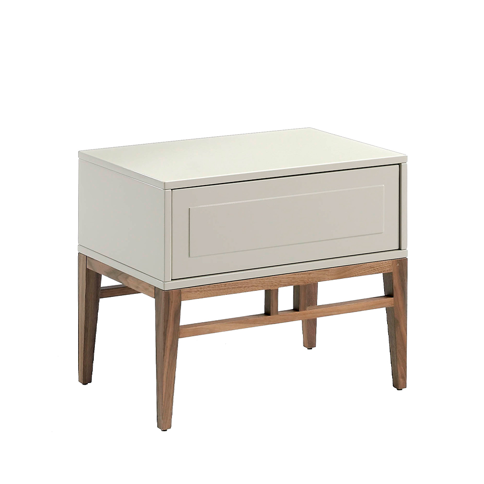 Niebla and Walnut wood nightstand